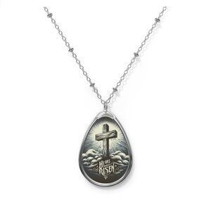 Silver Cross Pendant Necklace
